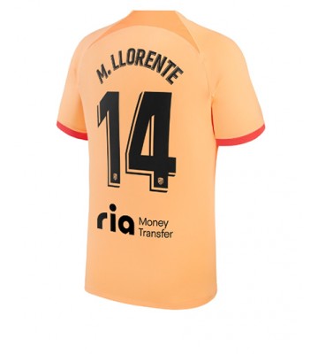 Atletico Madrid Marcos Llorente #14 Tredjedrakt 2022-23 Kortermet